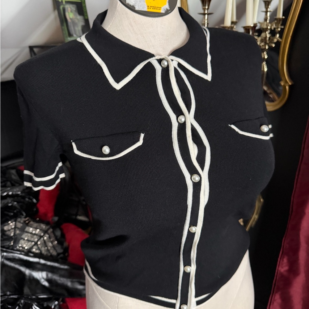 Jason Wu Monochrome Knit Top